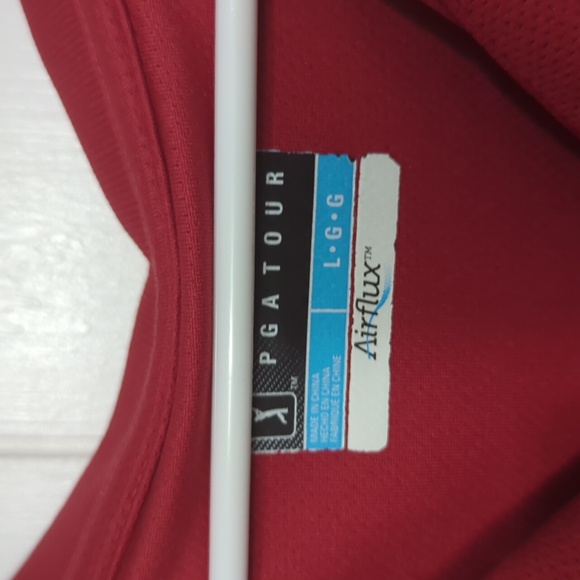 ❤️5/$25 Both Red and Black PGA Collar Air Flex Polo Shirts - Picture 5 of 6